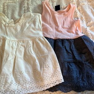 Gap dress and shirt